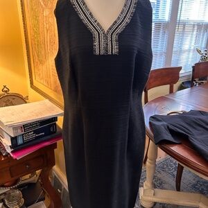 Sleeveless Talbots Black Dress 12